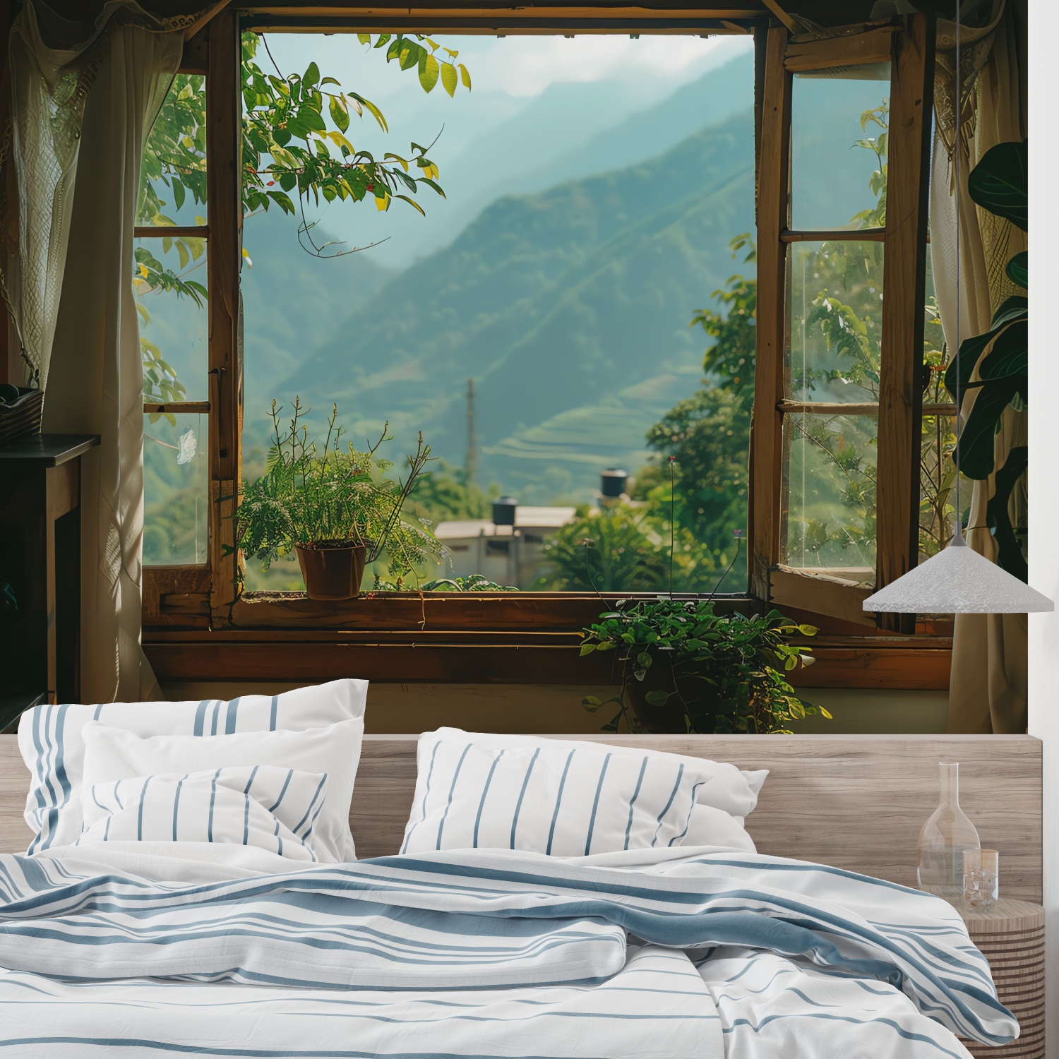 3D Open Window Wallpaper | Murals Wallpaper