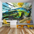 Giant Poster Wallpaper Green Car | Murals Wallpaper