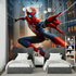 Tapeten Spiderman New York – beleuchtetes Schlafzimmer