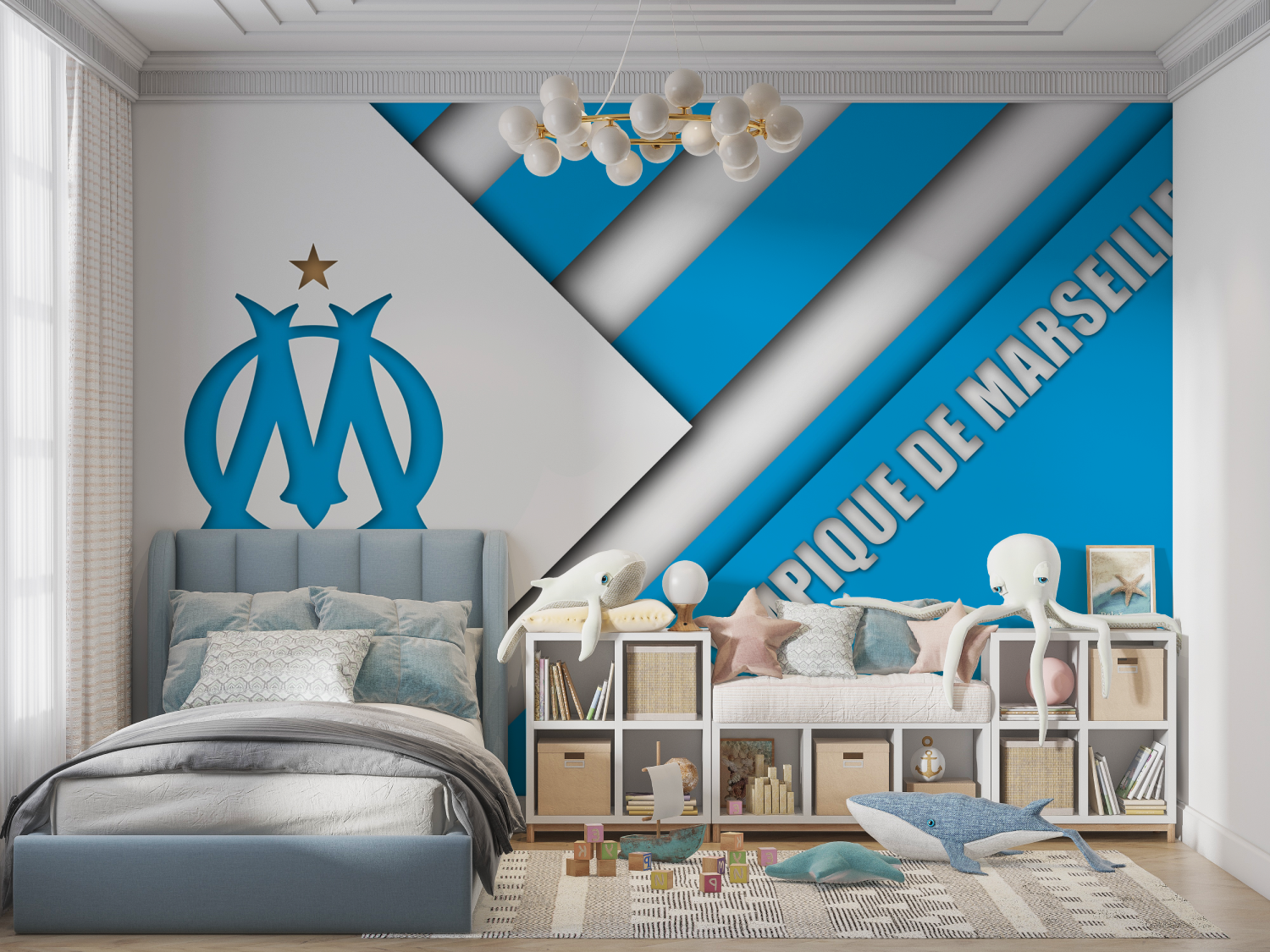 Wallpaper Soccer Marseille Straight to the Goal | Murals Wallpaper