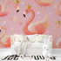 Princess Pink Flamingo Wallpaper | Murals Wallpaper