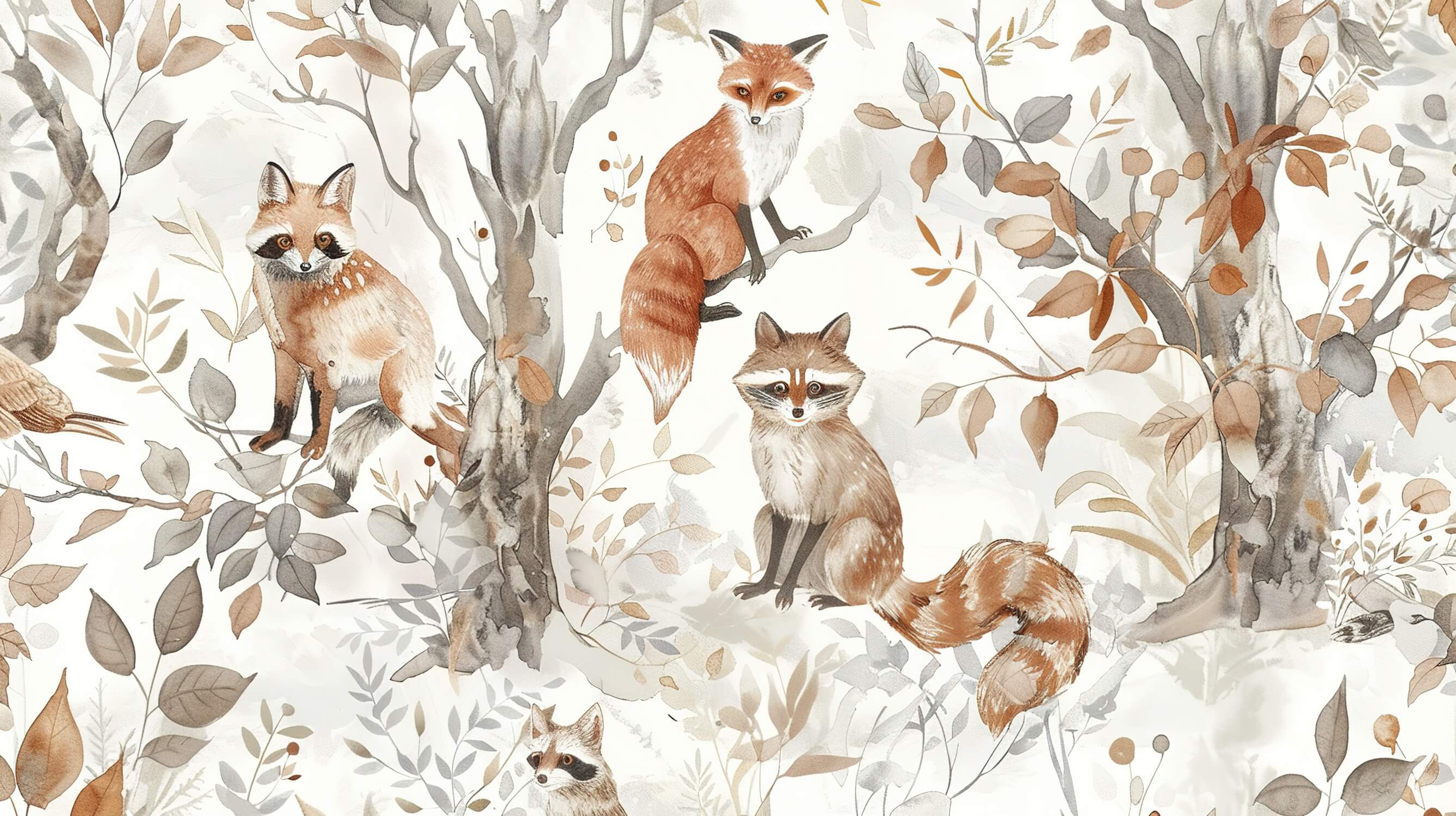 Scandinavian Fox Wallpaper | Murals Wallpaper