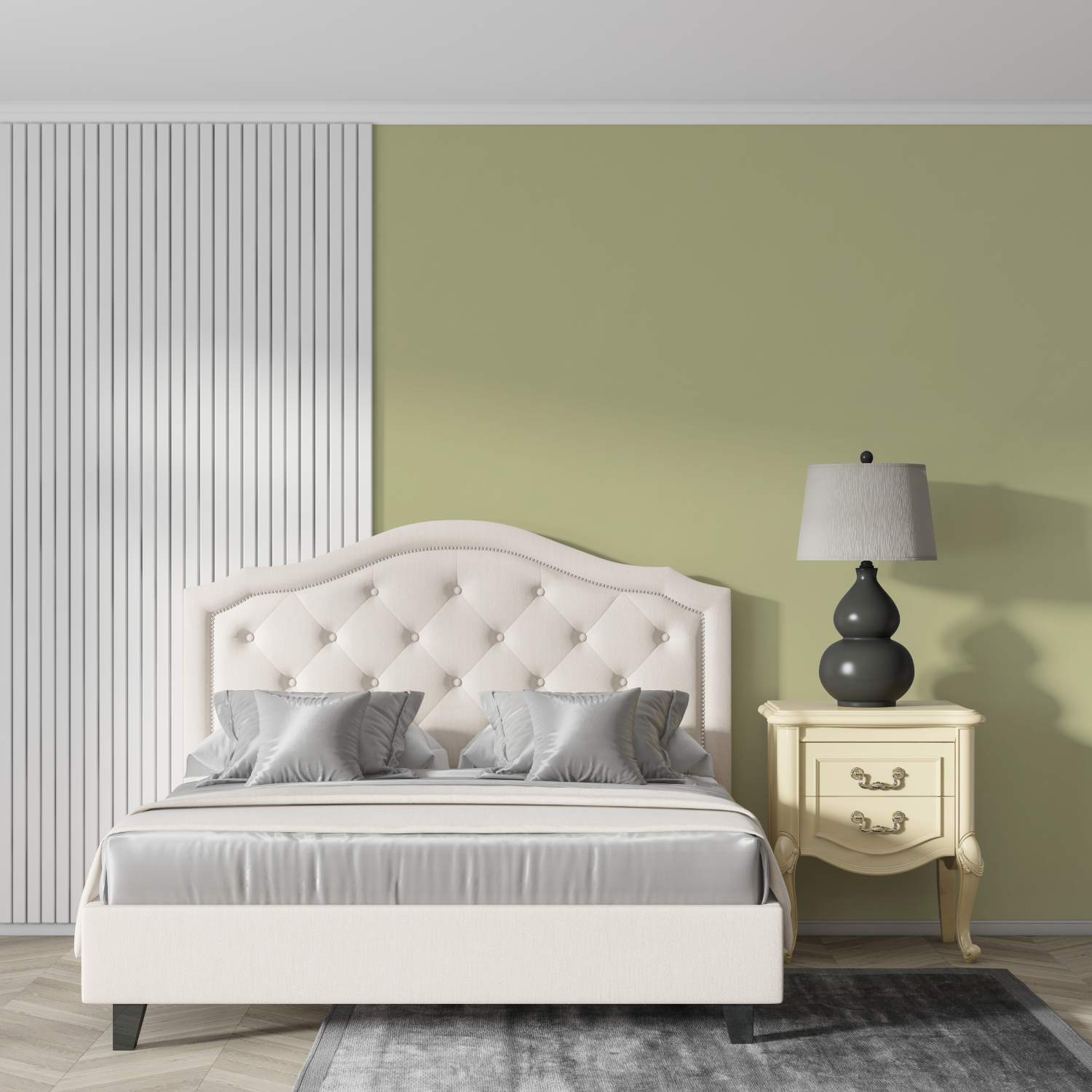 Almond Green Wallpaper | Murals Wallpaper