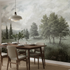 Countryside Landscape Pano Mural Wallpaper