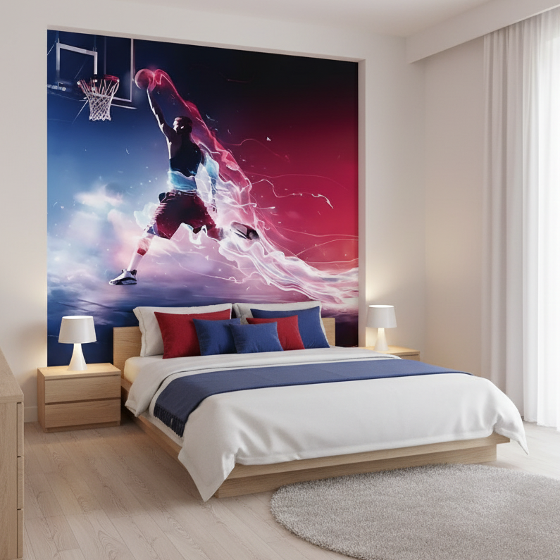 Mural Basketball Tapestry
