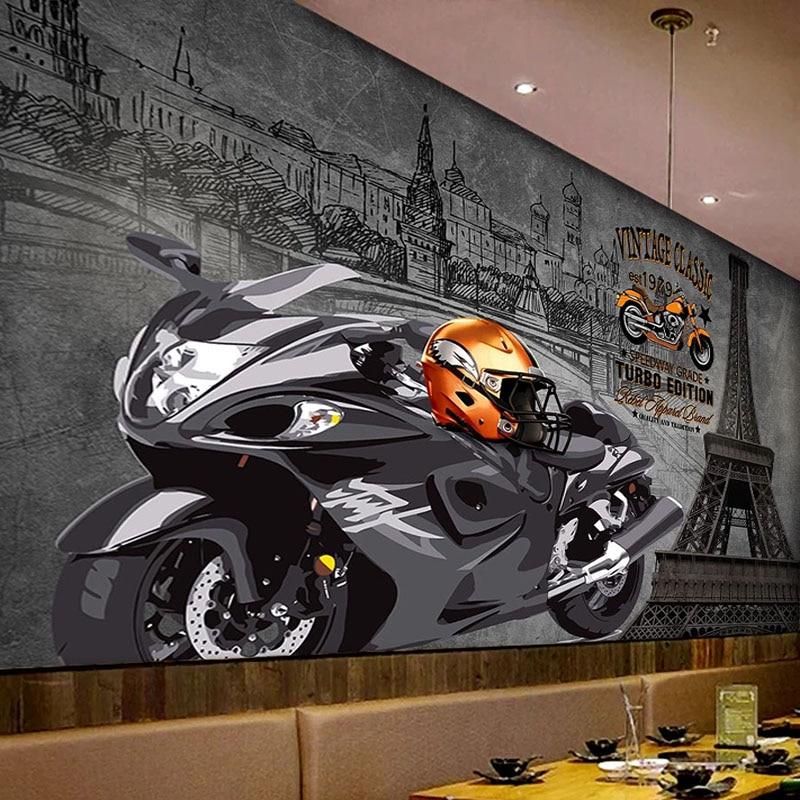 Motorbikercycle Wallpaper Paris by Night | Murals Wallpaper