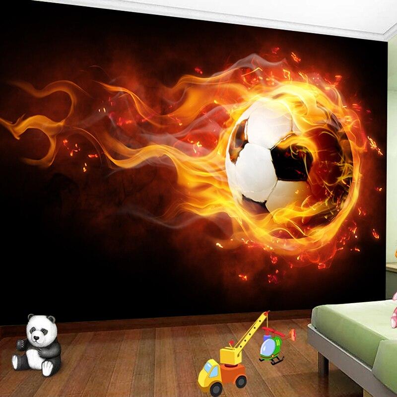 Fire Soccer Wallpaper | Murals Wallpaper