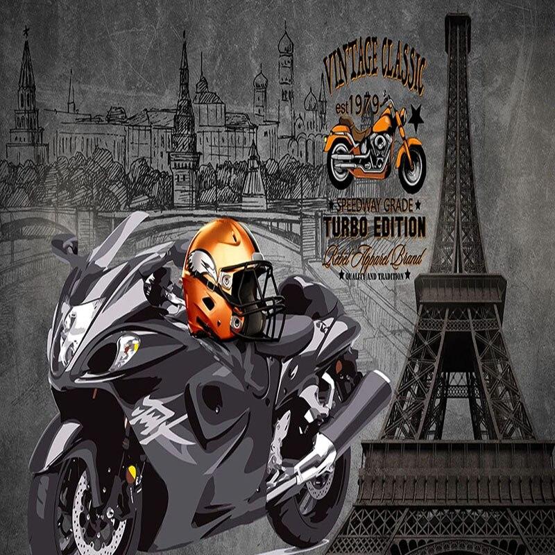 Motorbikercycle Wallpaper Paris by Night | Murals Wallpaper