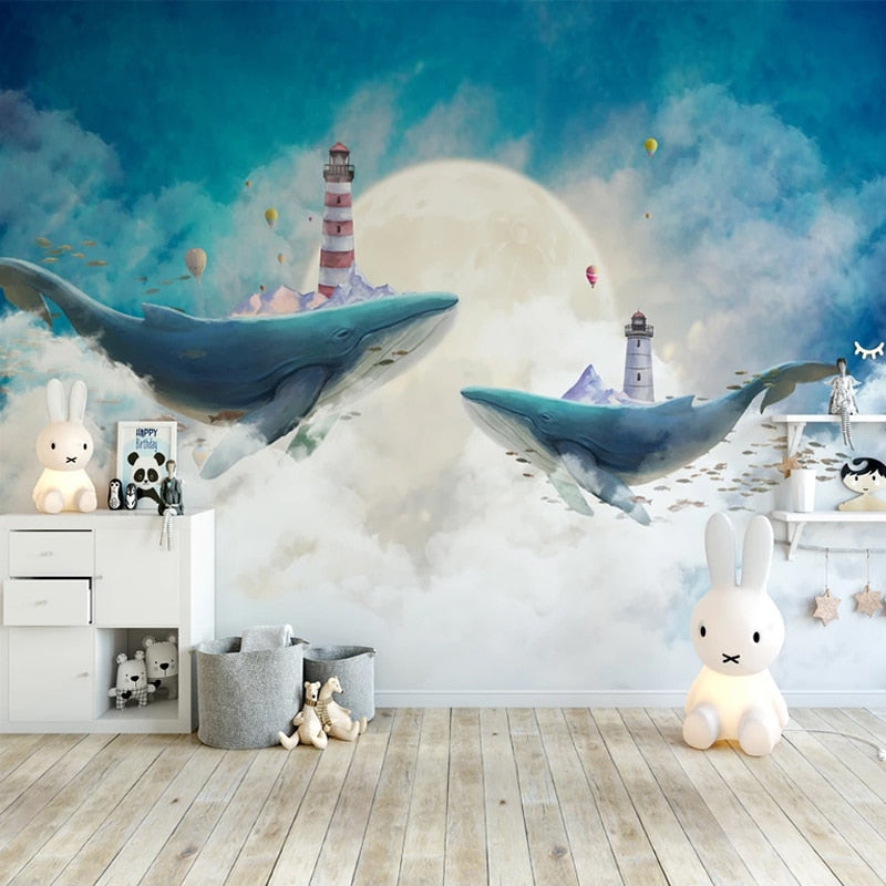 Marine Wallpaper <br/> Colossal Whale | Murals Wallpaper