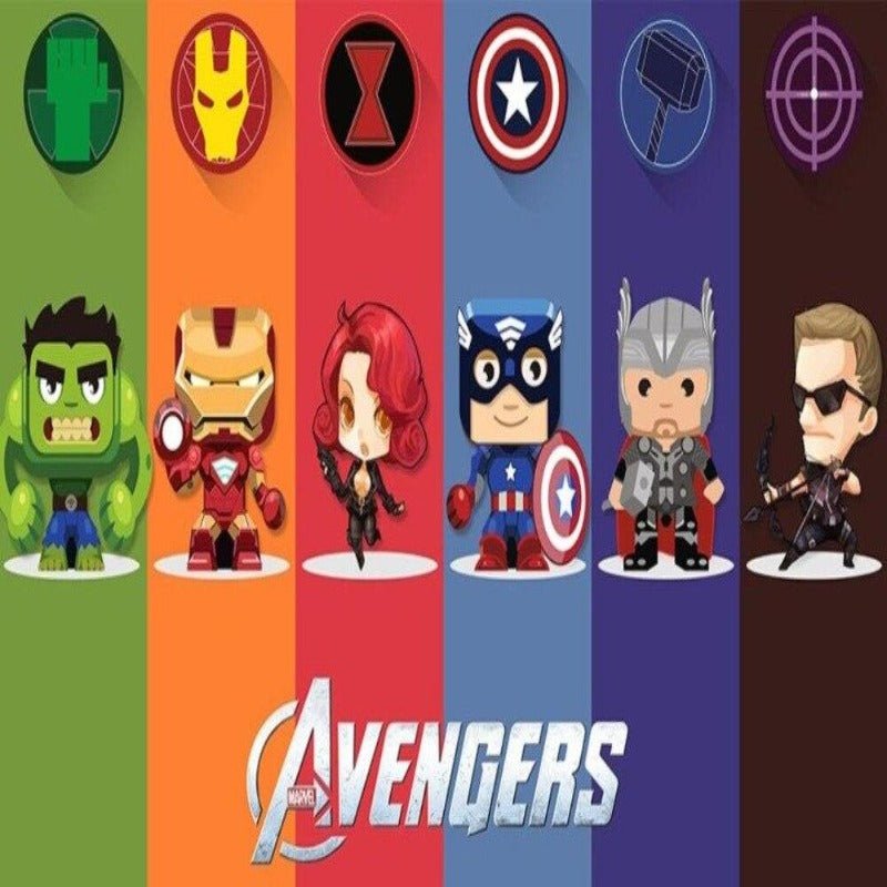 Superhero Wallpaper <br/> Colorful Marvel | Murals Wallpaper