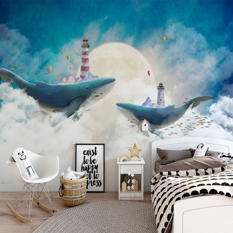Marine Wallpaper <br/> Colossal Whale | Murals Wallpaper
