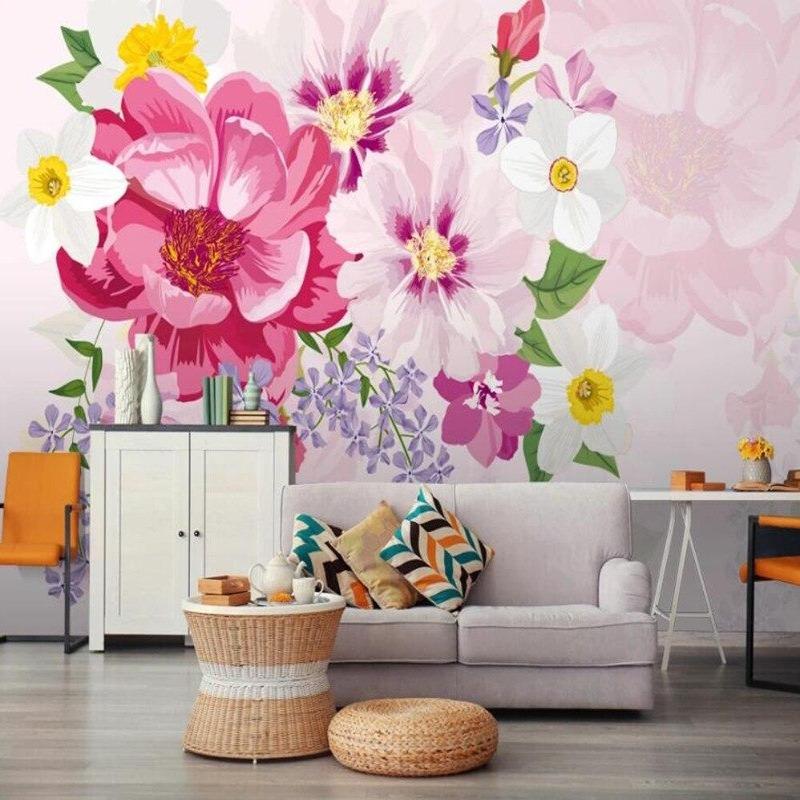 Pink Floral Wallpaper | Murals Wallpaper