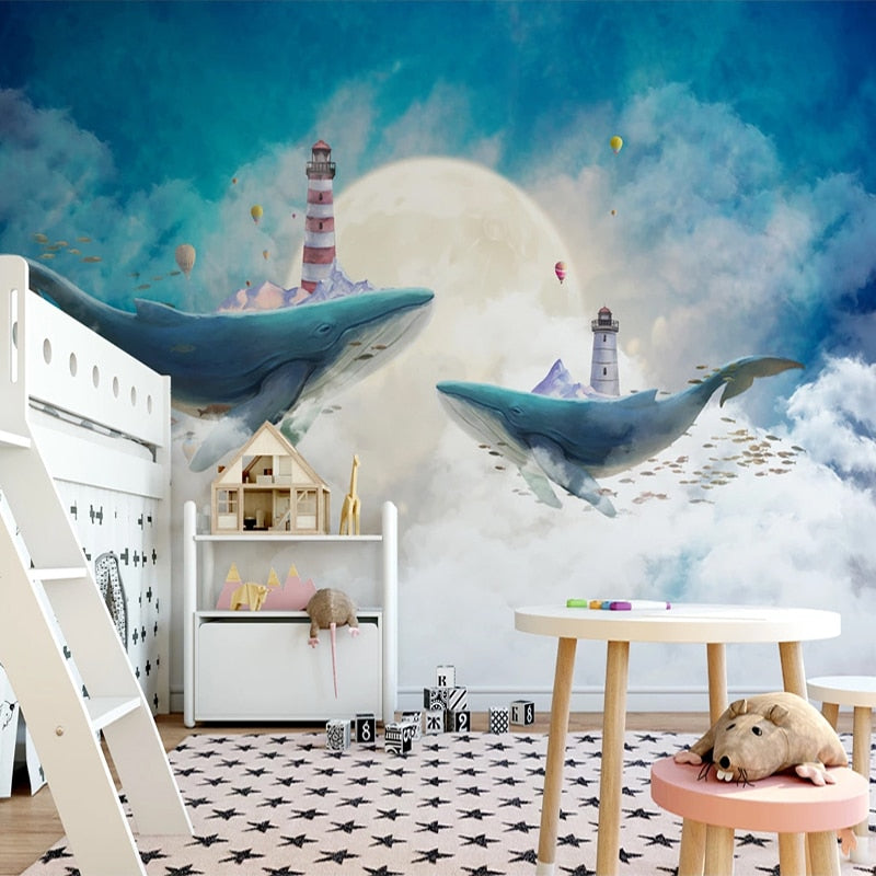 Marine Wallpaper <br/> Colossal Whale | Murals Wallpaper