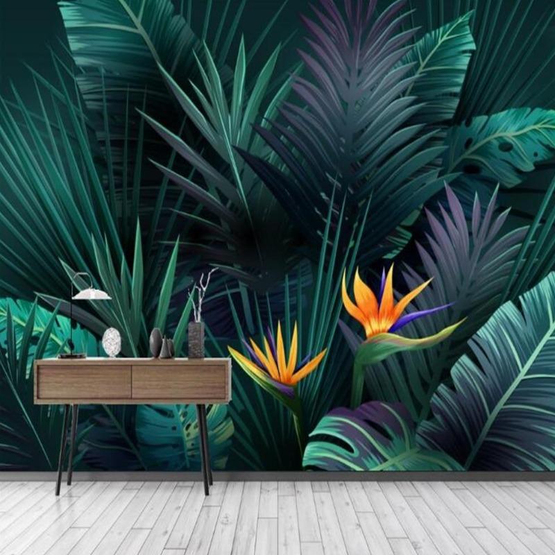 Tropical Green Leaf Wallpaper | Murals Wallpaper