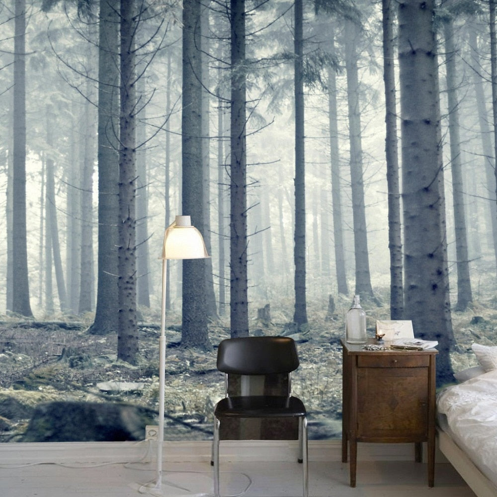 Custom Photo Wallpaper Modern Forest Woods Photography Background Living Room Sofa Bedroom TV Wall Art Mural Wallpaper | Murals Wallpaper