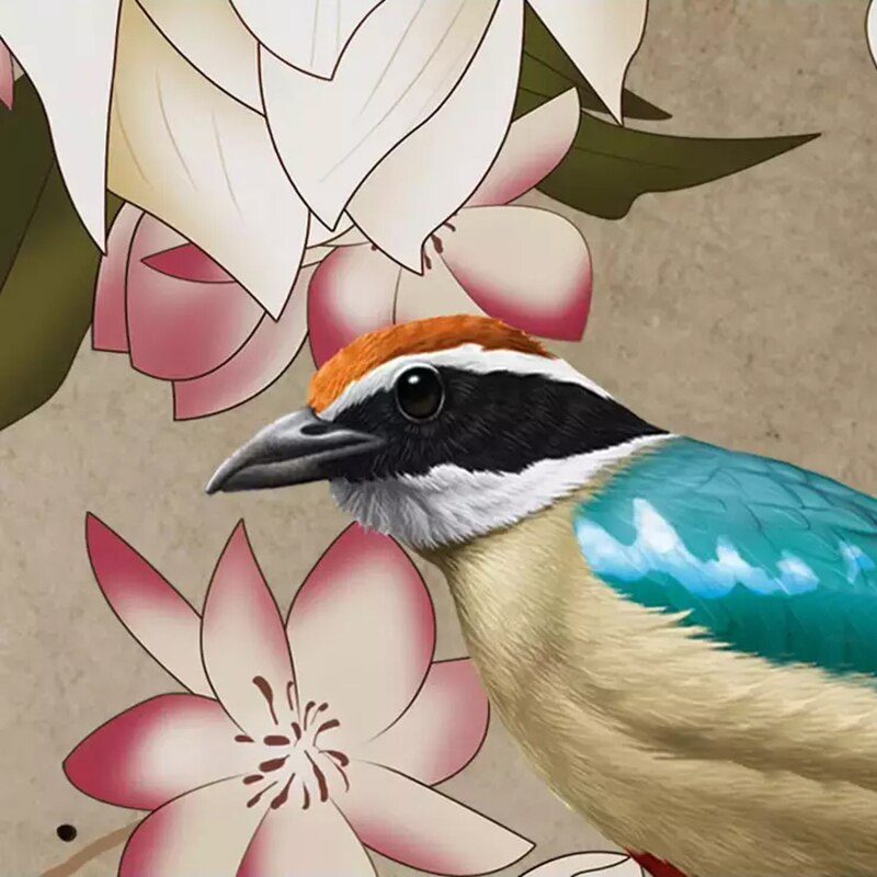 Bird and Flower Wallpaper | Murals Wallpaper