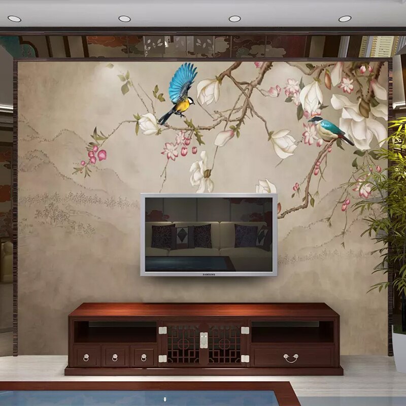 Bird and Flower Wallpaper | Murals Wallpaper