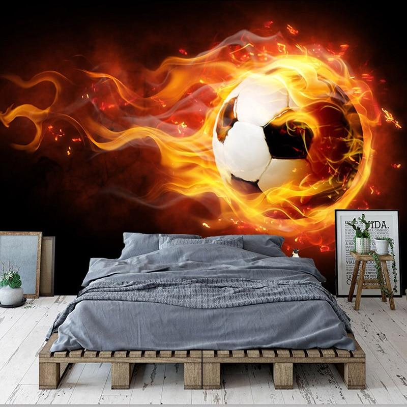 Fire Soccer Wallpaper | Murals Wallpaper