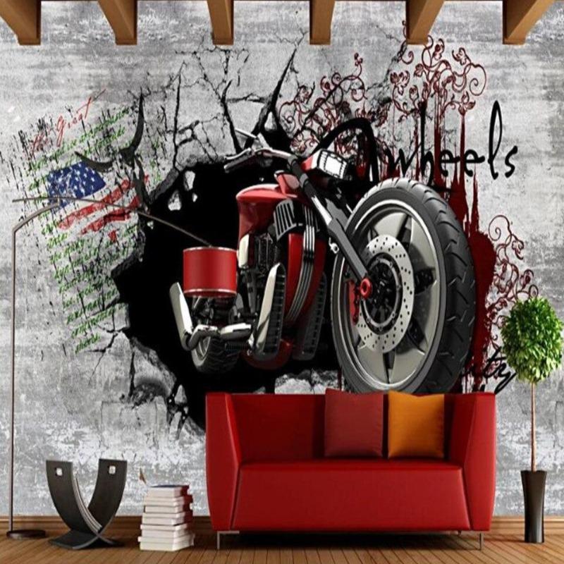 Motorbikercycle Wallpaper with Cylinder | Murals Wallpaper