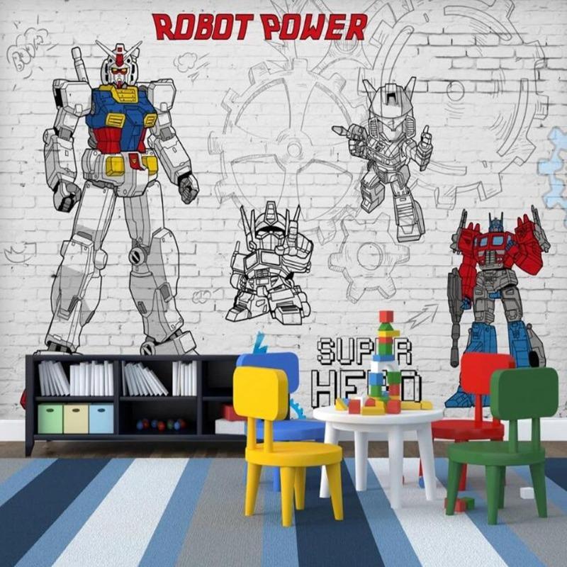 Classic Boy Wallpaper Super Robot | Murals Wallpaper