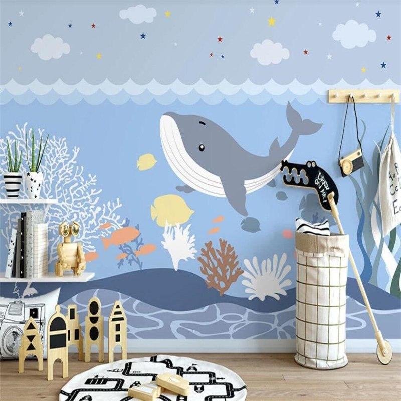 Marine Wallpaper Beautiful Whale | Murals Wallpaper