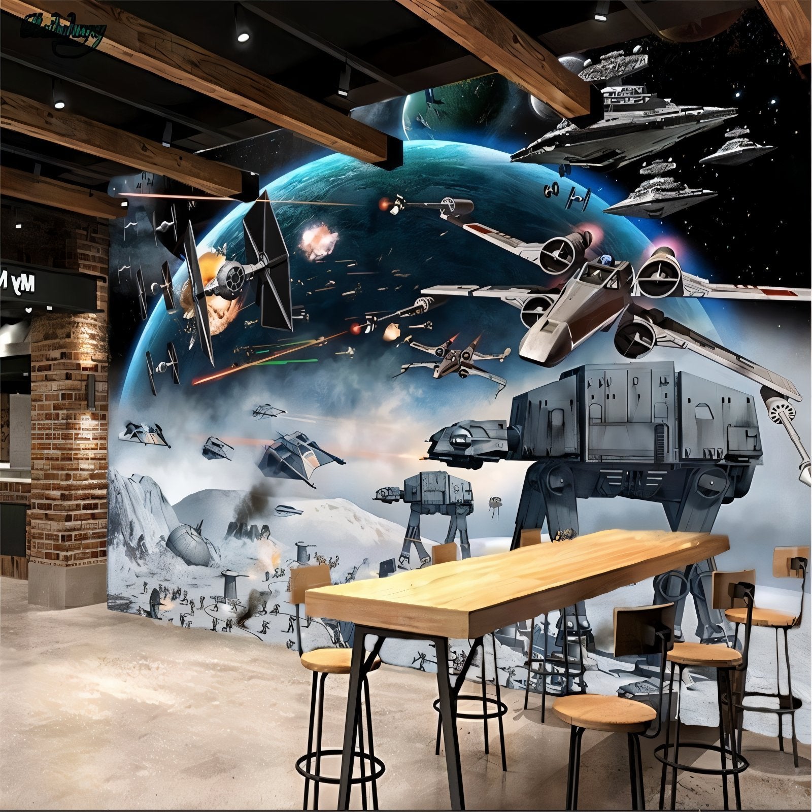 Tapete 3D Star Wars 2024