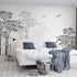 Mural Black and White Tree Wallpaper