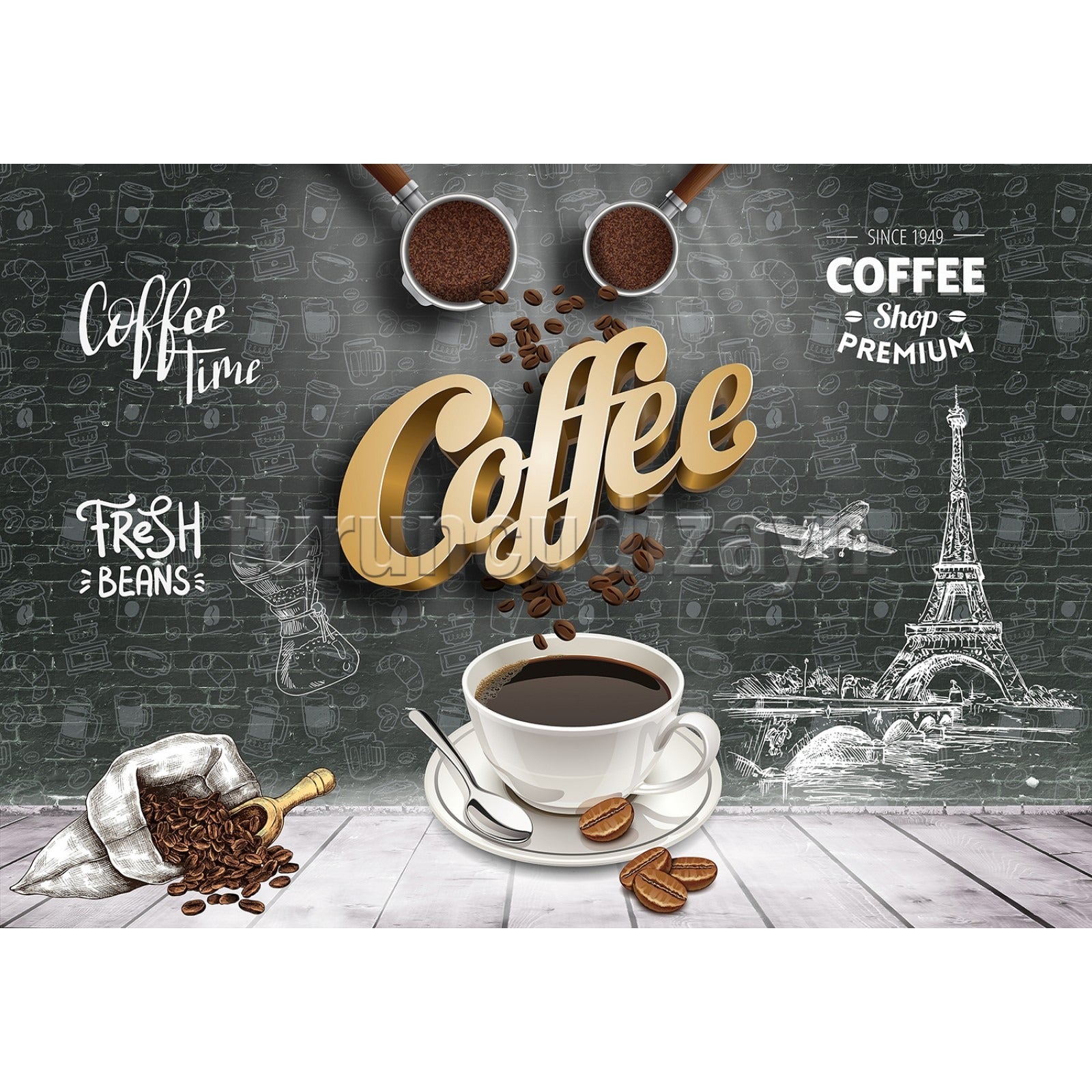 Coffee Shop Wallpaper | Murals Wallpaper