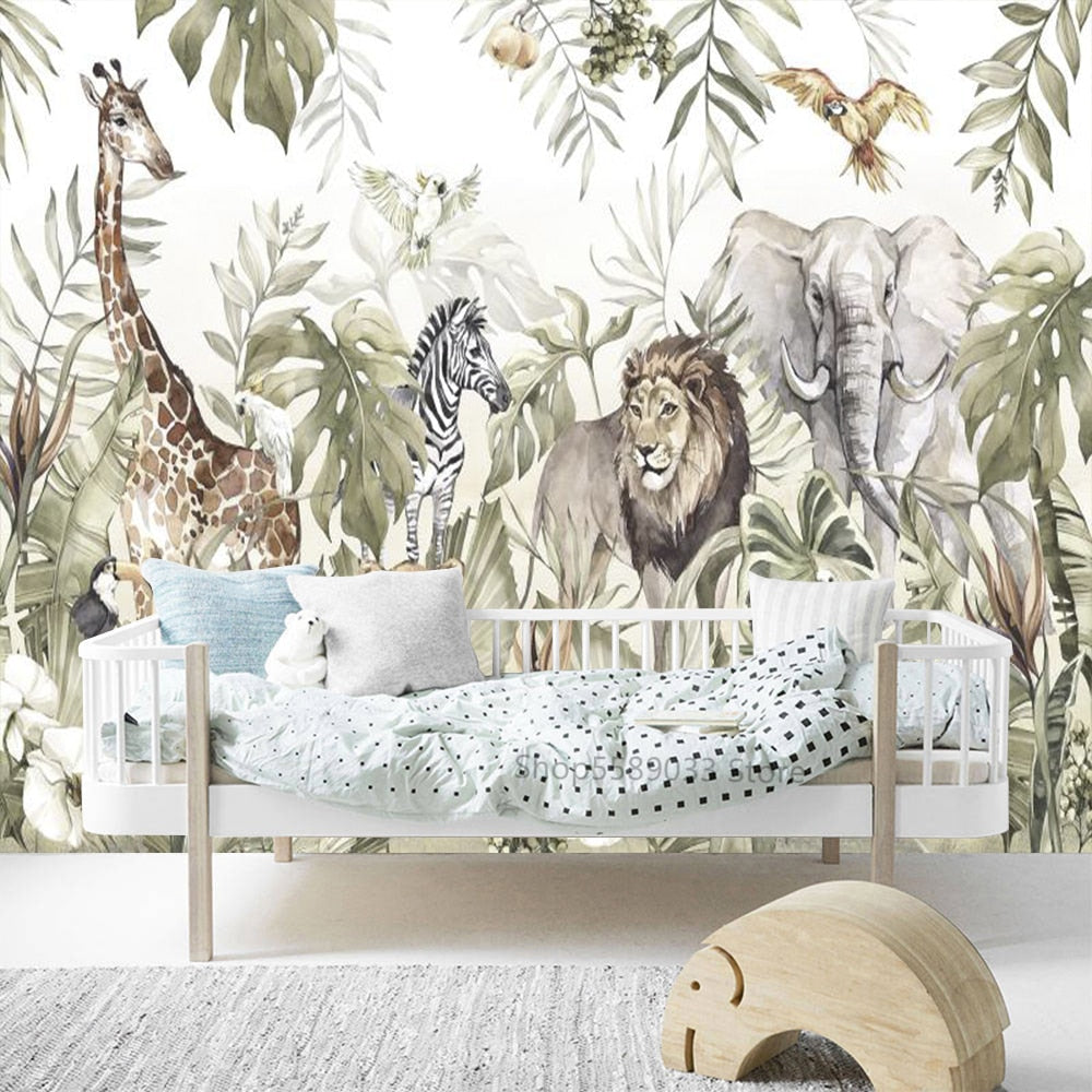 Royal Jungle Wallpaper with Lion | Murals Wallpaper