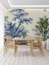 Blue Pond Toile Wallpaper | Murals Wallpaper