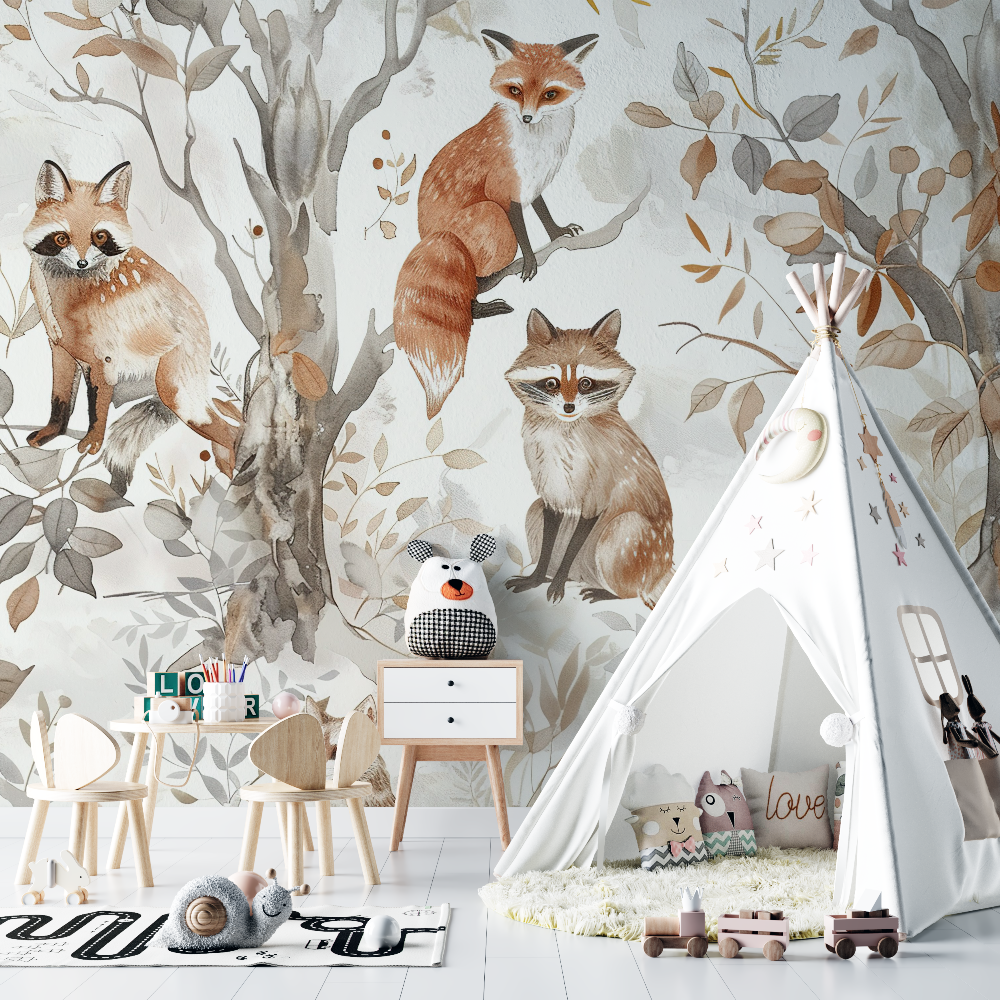 Scandinavian Fox Wallpaper | Murals Wallpaper