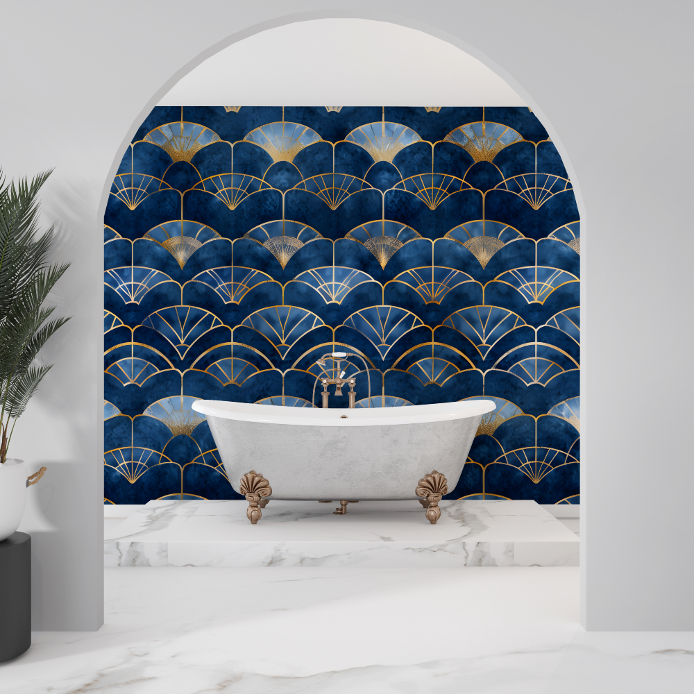 Art Deco Bathroom Wallpaper | Murals Wallpaper