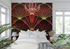 Red Art Deco Wallpaper | Murals Wallpaper