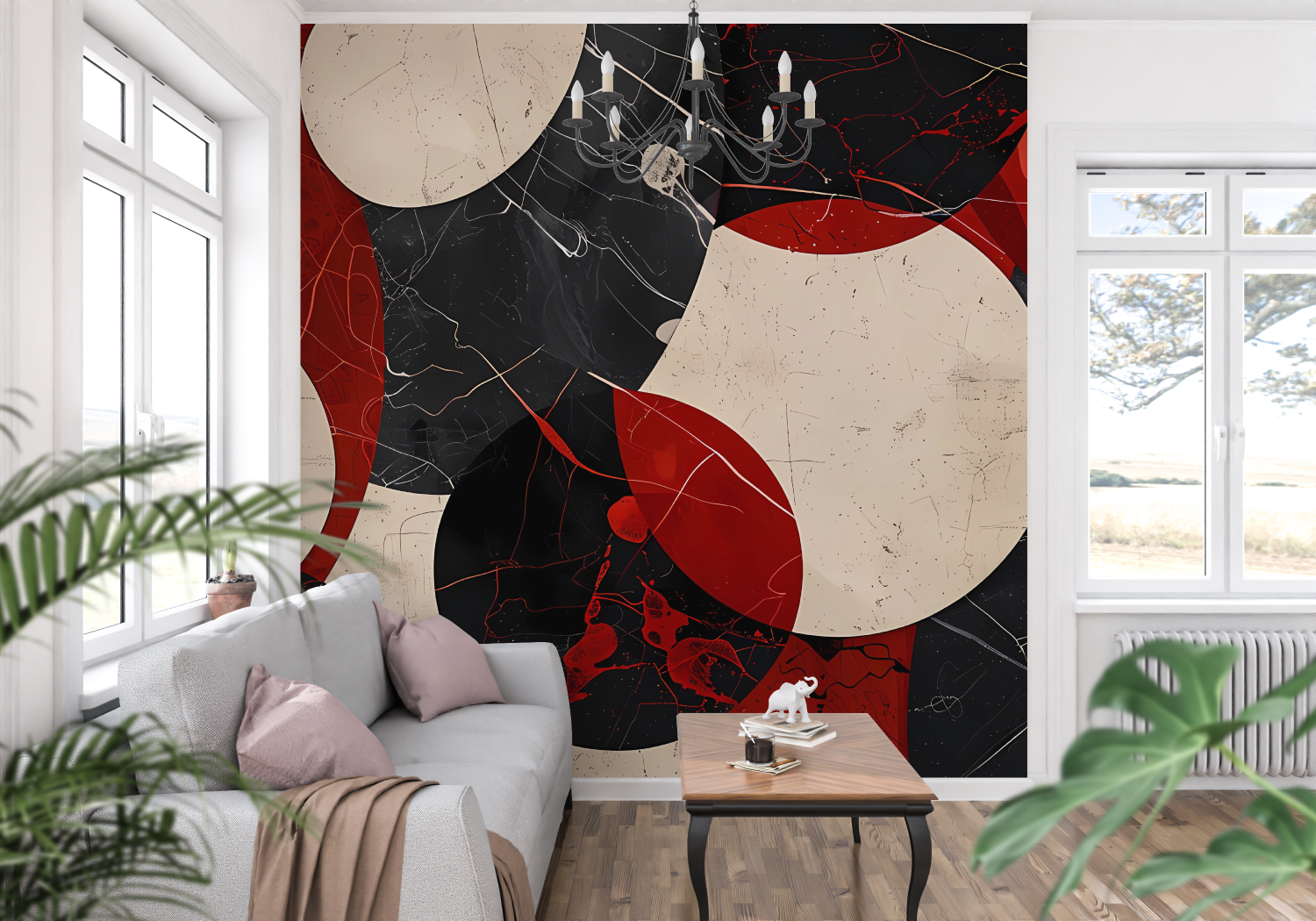 Red Black Wallpaper | Murals Wallpaper