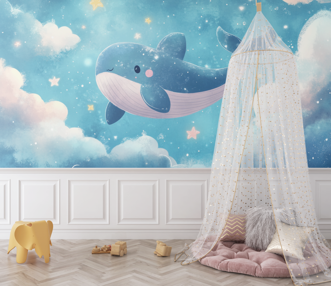 Royal Sperm Whale Wallpaper | Murals Wallpaper
