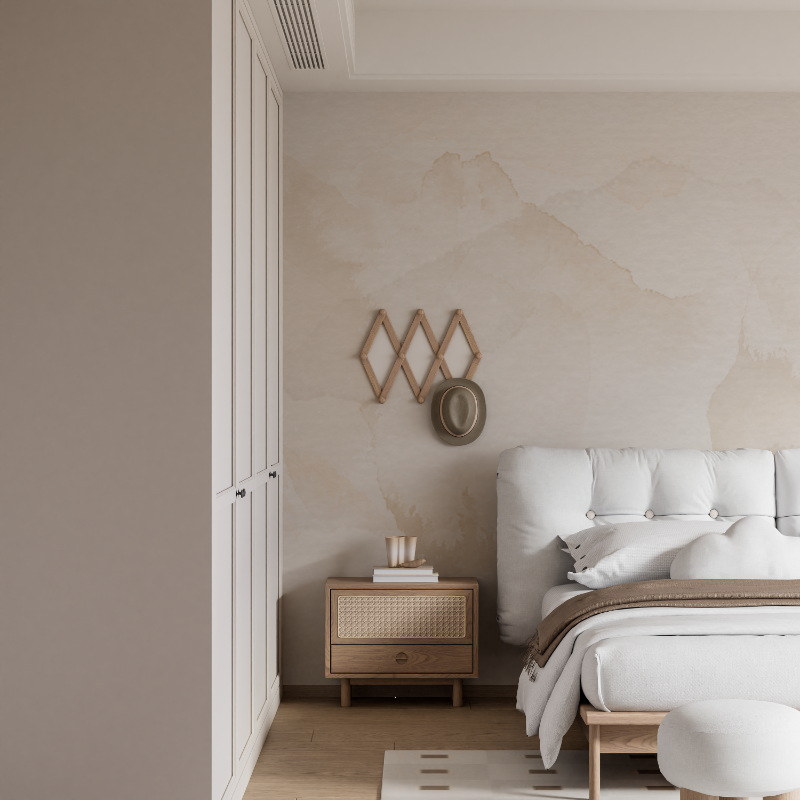 Beige Watercolor Wallpaper | Murals Wallpaper