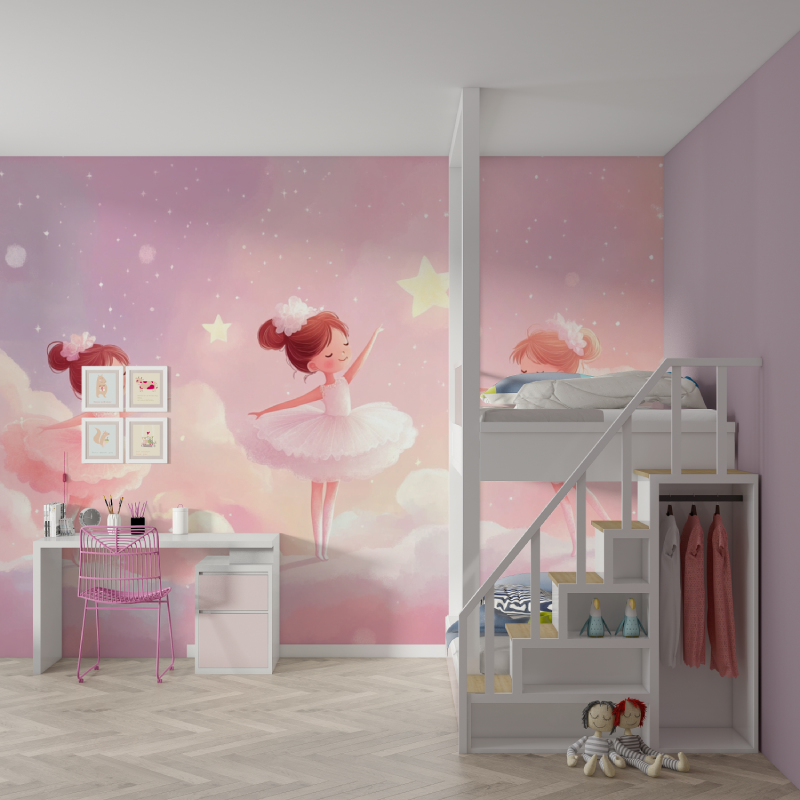 Pink Dancer Wallpaper | Murals Wallpaper