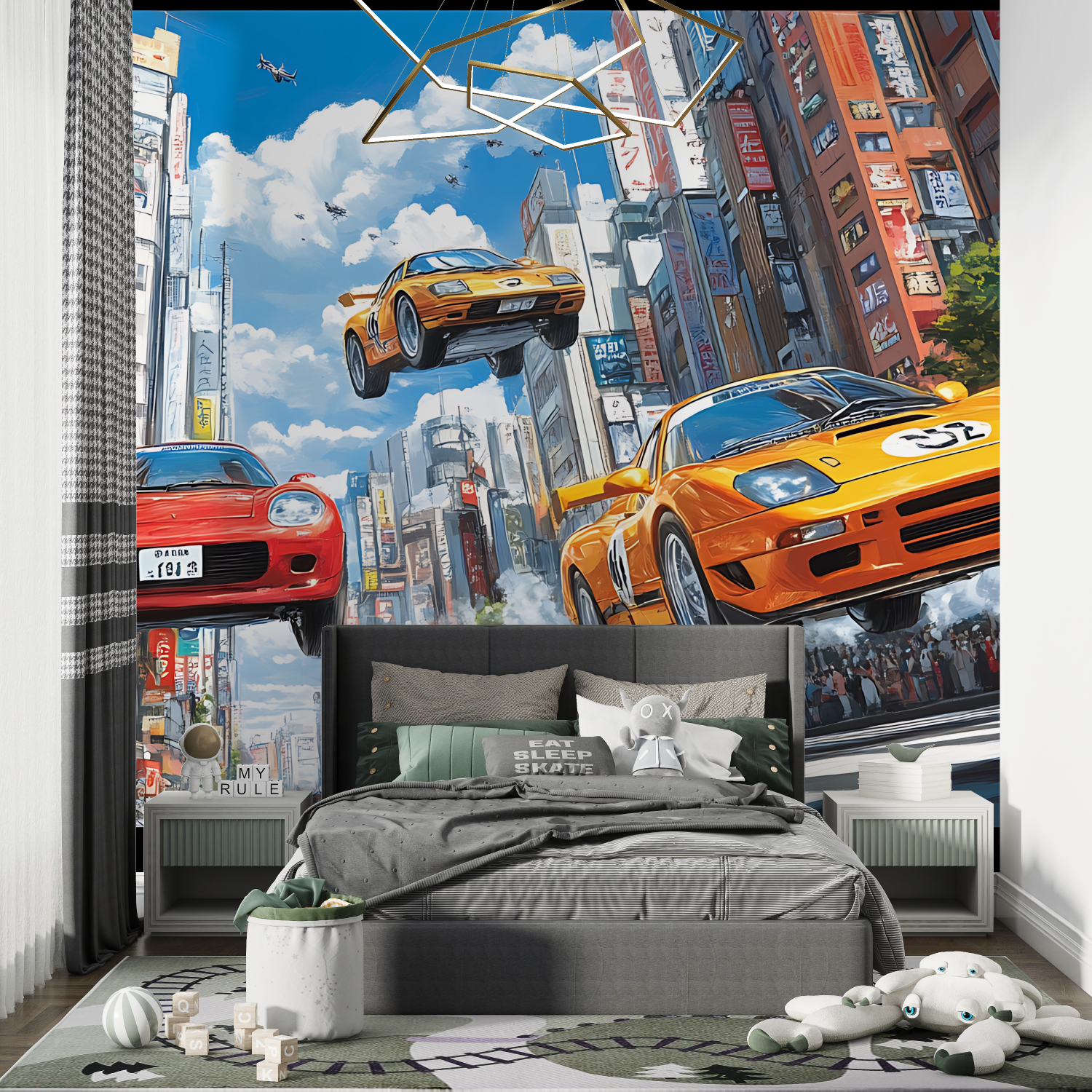 Yellow Car Wallpaper | Murals Wallpaper