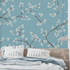 Gray and Blue Wallpaper | Murals Wallpaper