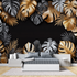 Black and Gold Jungle Wallpaper | Murals Wallpaper