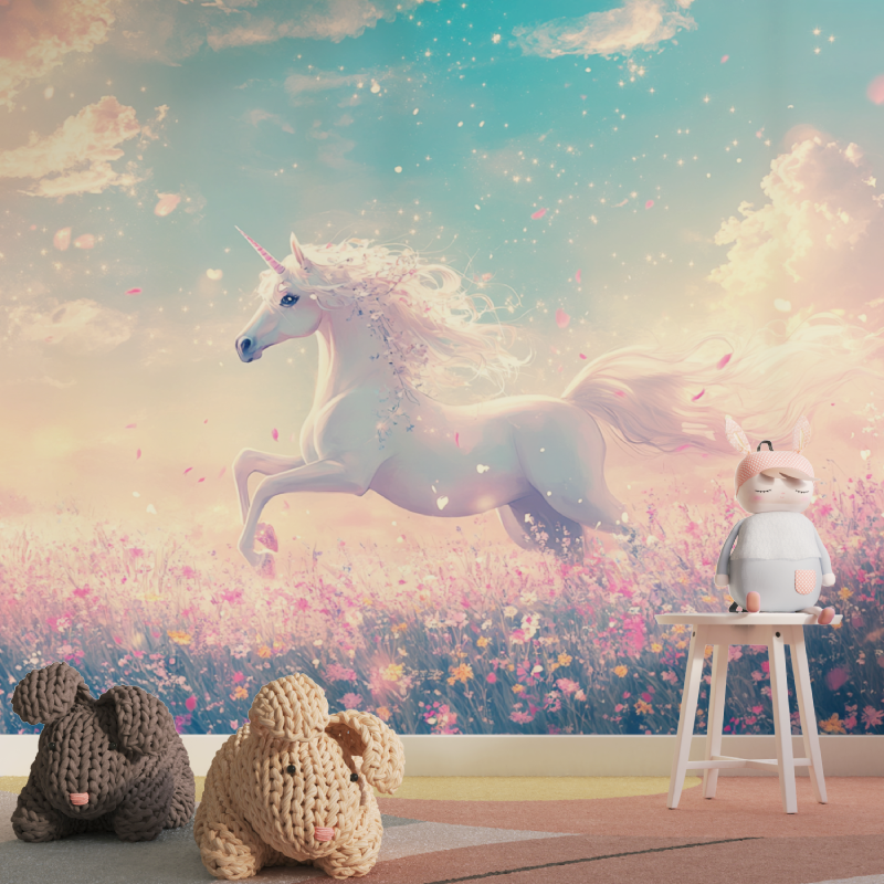 Unicorn Dancer Floral Wallpaper | Murals Wallpaper