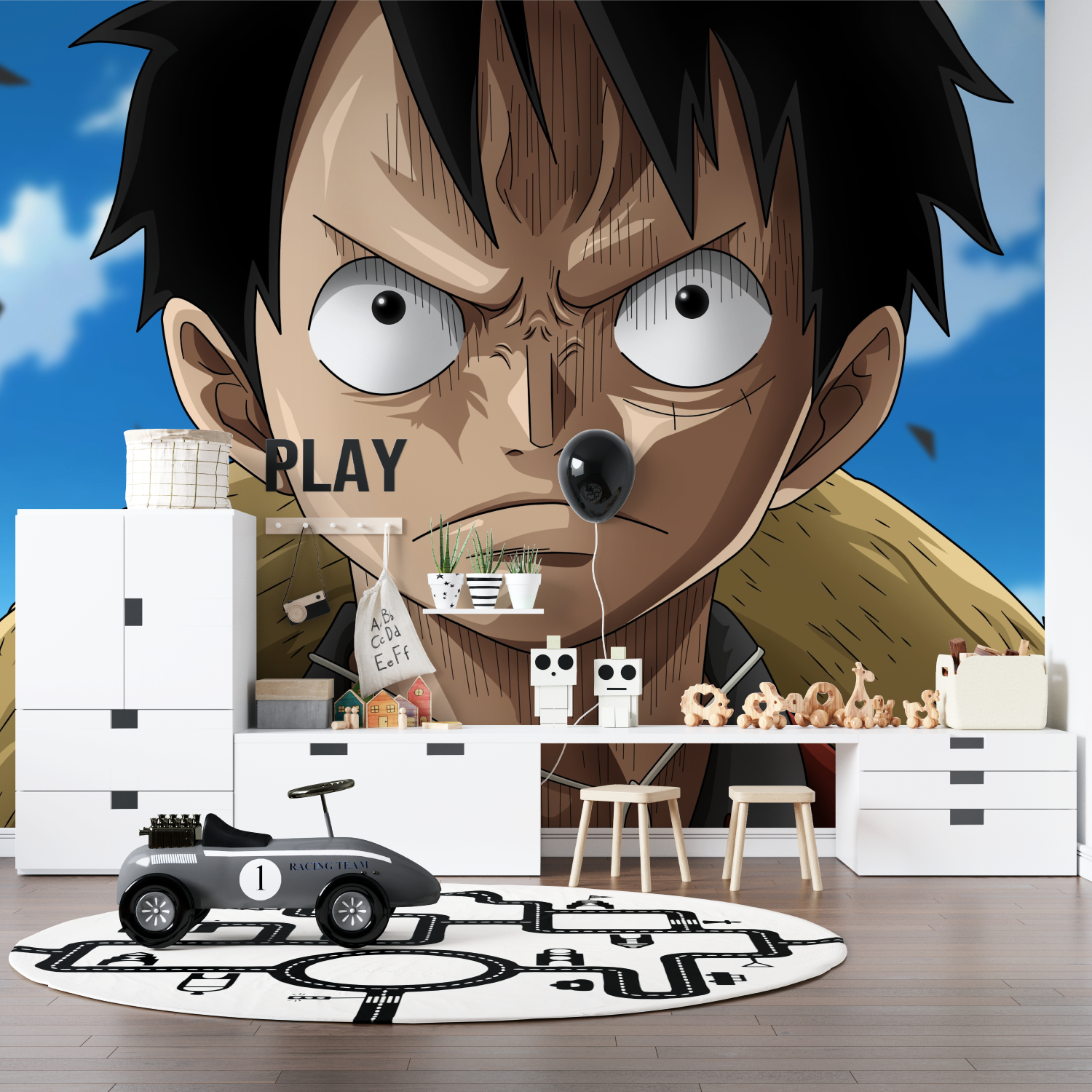 One Piece Angry Luffy Wallpaper | Murals Wallpaper