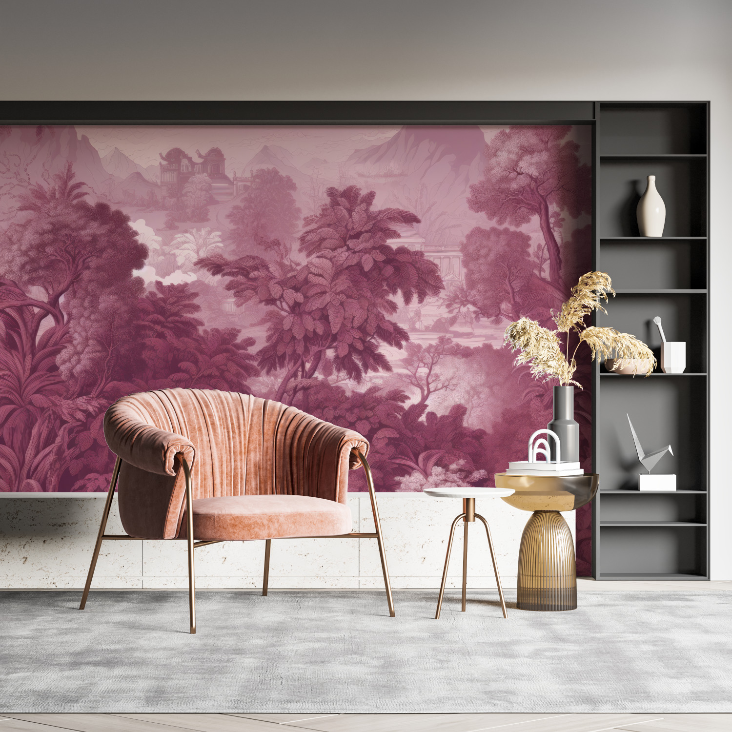 Purple Pink Scenic Wallpaper | Murals Wallpaper