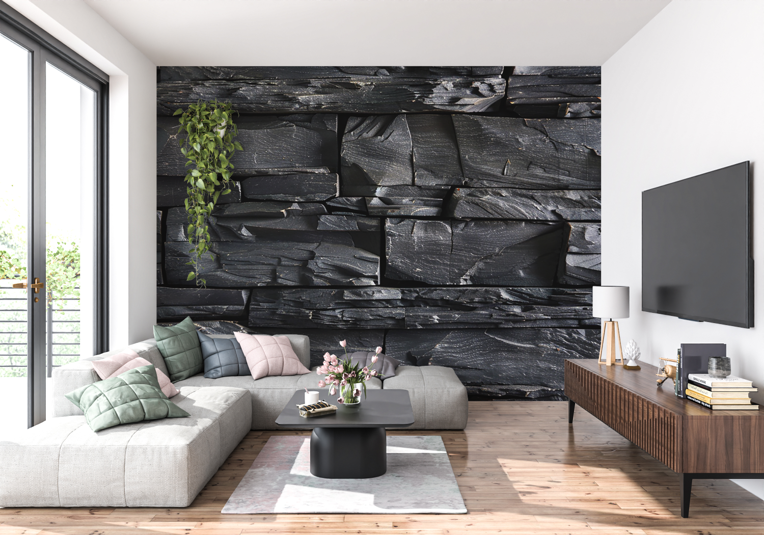 Black Wallpaper Panel | Murals Wallpaper