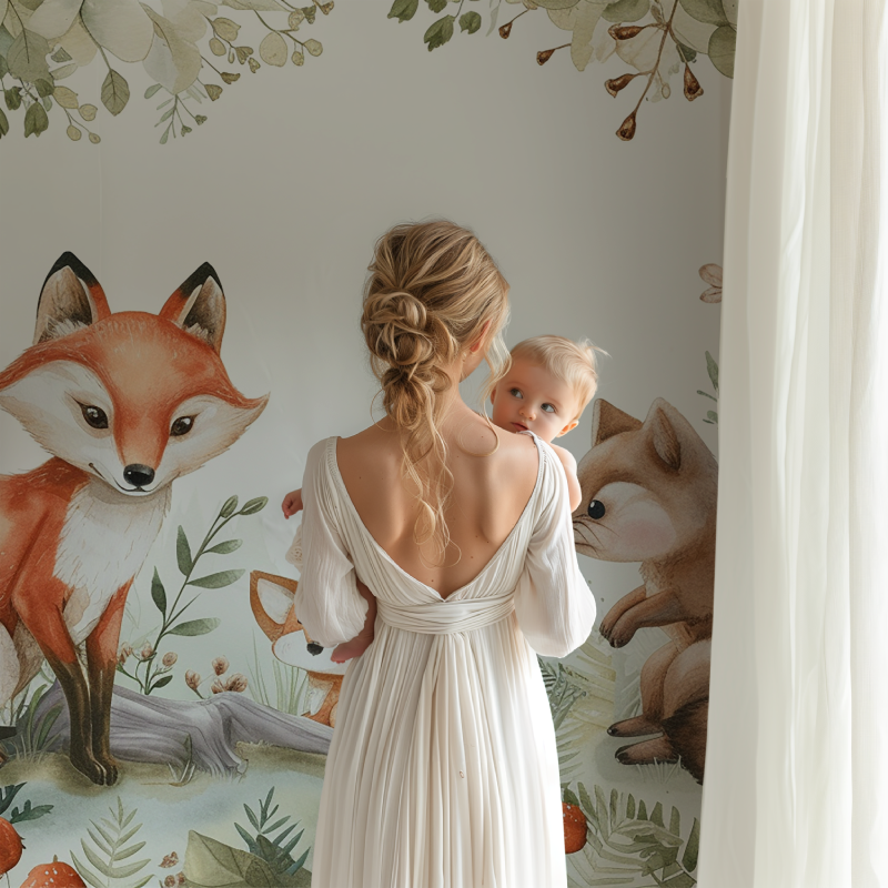 Fox and Jungle Animals Wallpaper | Murals Wallpaper