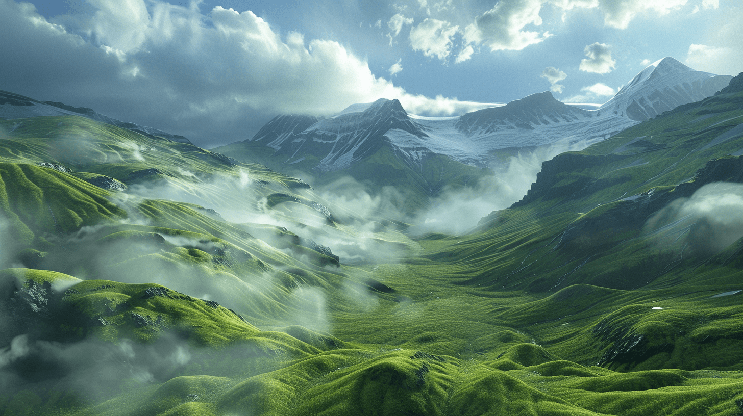 3D Mountain Mural Wallpaper | Murals Wallpaper