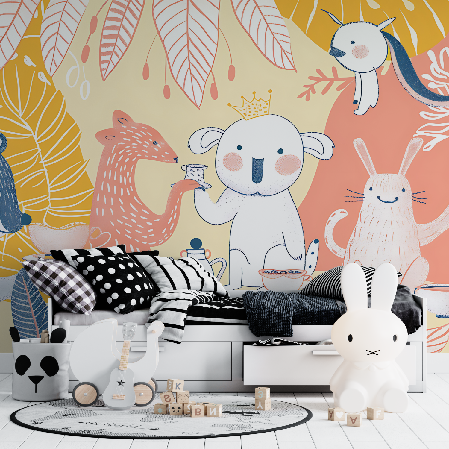 Trendy Kids Animal Wallpaper | Murals Wallpaper