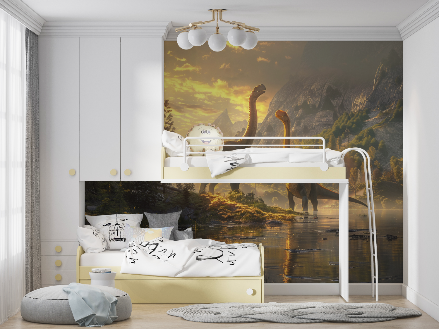 Dinosaur Lake Wallpaper | Murals Wallpaper
