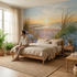 Sunset Beach Dunes Landscape Mural Wallpaper
