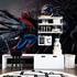 Tapeten Spiderman vs. Venom – beleuchtetes Schlafzimmer
